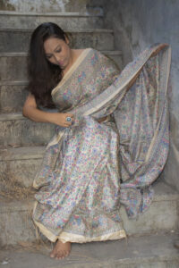 Handloom Tant worn by Bong Diva Sharmistha Chatterjee